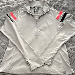 PINK Victoria's Secret Gray Pullover with Black Accents